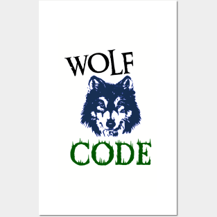 Wolf code Posters and Art